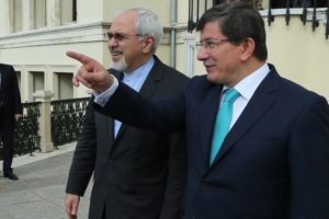 Davutoğlu Zarif'i kabul ediyor