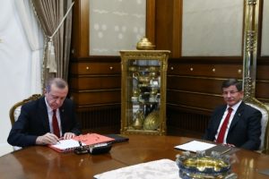 Erdoğan, Davutoğlu'nu kabul etti
