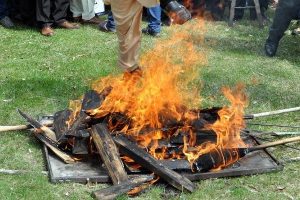 Nevruz kutlamasında bayrak g&ouml;sterisi