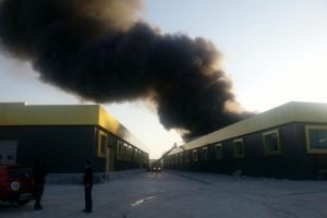 Polyester at&ouml;lyesinde korkutan yangın