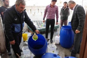 Şanlıurfa'da bomba ihbarı yapılan evde sahte deterjan ele ge&ccedil;irildi