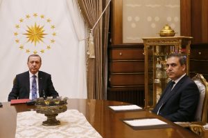 Cumhurbaşkanı MİT M&uuml;steşarını kabul etti
