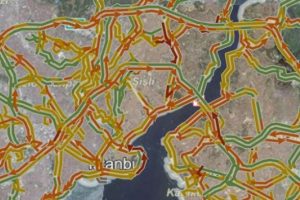 İstanbul'da trafik fel&ccedil;, yoğunluk y&uuml;zde 90'a ulaştı