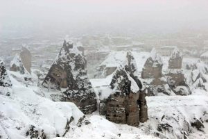 Kapadokya beyaza b&uuml;r&uuml;nd&uuml;