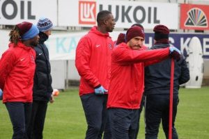 Trabzonspor, Gaziantepspor hazırlıklarını yağmur altında yaptı
