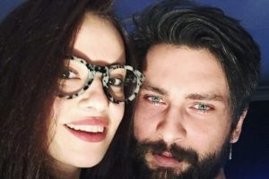Onur Tuna ve Seda G&uuml;ven'in aşk pozu...