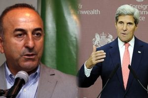 Bakan &Ccedil;avuşoğlu, John Kerry ile g&ouml;r&uuml;şt&uuml;