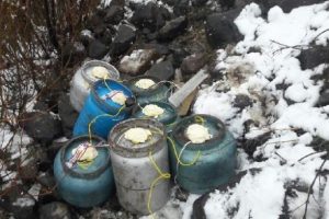 Muş Varto'da 7 el yapımı patlayıcı imha edildi