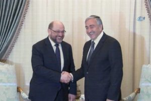 AP Başkanı Schulz, KKTC Cumhurbaşkanlığı'nda