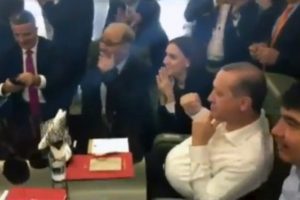 Cumhurbaşkanı Erdoğan'ın gol sevinci