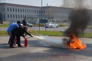Bursa Kamu Hastaneleri Birliği &ccedil;alışanlarına yangın eğitimi