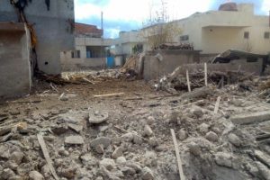 Nusaybin'de tahribatın fotoğrafları