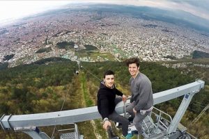Bursa'da &ouml;l&uuml;mc&uuml;l selfie!