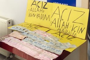 Dilencinin &uuml;zerinden 8 bin 500 lira &ccedil;ıktı