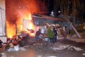 Yozgat'ta korkutan yangın