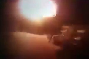 Yola d&ouml;şenen patlayıcı b&ouml;yle infilak etti!