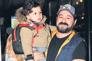 'Beni aslan oğlumla &ccedil;ekin'...