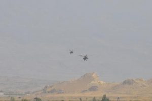 Tend&uuml;rek Dağında helikopter hareketliliği