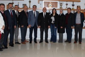 İMO Bursa Şubesi Y&ouml;netim Kurulu tebrik ziyaretlerini kabul ediyor