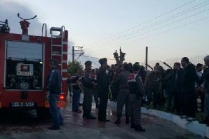 Urla Cezaevi'nde yangın