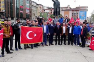 Rize'de CHP Genel Başkanı Kılı&ccedil;daroğlu'na tepki eylemi