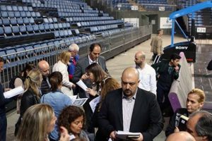 TBF ve FIBA heyeti Sinan Erdem'de inceleme yaptı