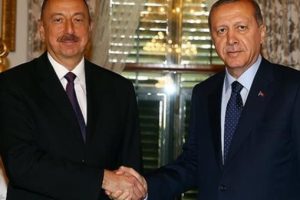 Cumhurbaşkanı Erdoğan ile Azerbaycan Cumhurbaşkanı Aliyev g&ouml;r&uuml;şt&uuml;