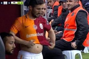 Sabri'nin bu g&ouml;r&uuml;nt&uuml;s&uuml; ma&ccedil;a damga vurdu