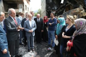 Bursa'da yangının yaraları sarılacak