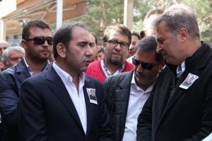 Şehidin cenazesine Fikret Orman da katıldı