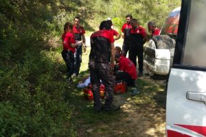 Bursa'da orman yolunda m&uuml;dahale hayat kurtardı!