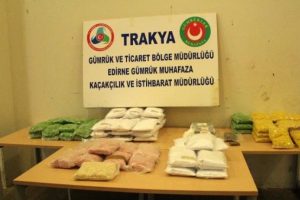 Kapıkule'de 12.3 milyon liralık uyuşturucu ele ge&ccedil;irildi