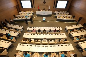 Bursa Nil&uuml;ferli &ccedil;ocuklar Barış Meclisi'nde toplandı