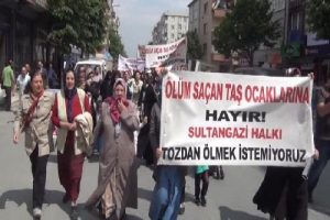 "Tozdan &ouml;lmek istemiyoruz" eyleminde gerginlik
