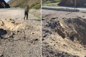 Yola tuzaklanan 300 kilogram patlayıcı imha edildi