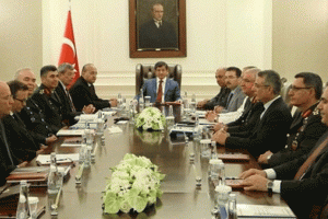 &Ccedil;ankaya K&ouml;şk&uuml;'nde g&uuml;venlik toplantısı yapılıyor