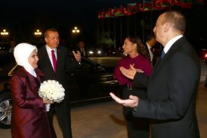 Cumhurbaşkanı Erdoğan Aliyev'le bir araya geldi