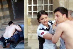 Roket patlamasında yaralıya yardım eden polise &ouml;d&uuml;l