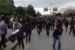 Ankara'da gergin dakikalar