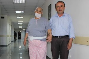 Bursa'da 4 yıldır yatağa bağlı hasta ayağa kalktı