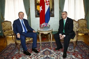Erdoğan Hırvat Meclis Başkanı'yla g&ouml;r&uuml;şt&uuml;