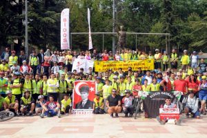 "4. Ayva &Ccedil;i&ccedil;eği Bisiklet Festivali" yapıldı