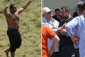 G&uuml;reş m&uuml;sabakasında acı olay