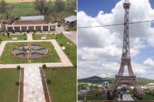 Kendi 'Eyfel Kulesi'ni kendi yaptı