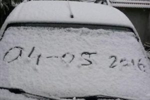 Denizli'ye mayıs ayında kar s&uuml;rprizi