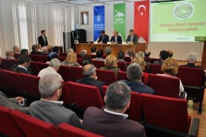 Bursa Kent Konseyi'nde muhtarlar temsilcilerini se&ccedil;ti