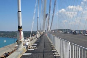 Yavuz Sultan Selim K&ouml;pr&uuml;s&uuml;ne r&uuml;zgar panelleri konuldu
