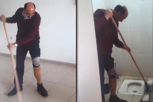 İşe ge&ccedil; kalan gaziye tuvalet temizleme cezası!