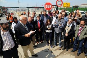 Kocaeli'de Dubai Port Limanı'na ka&ccedil;ak tepkisi