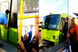 Bursaray yine bozuldu, vatman yolcuları bağırarak vagondan indirdi!